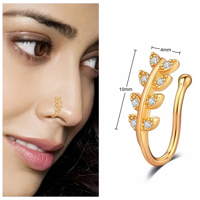 Rings Glitters Tree Branch Non Piercing Fake Nose Ring