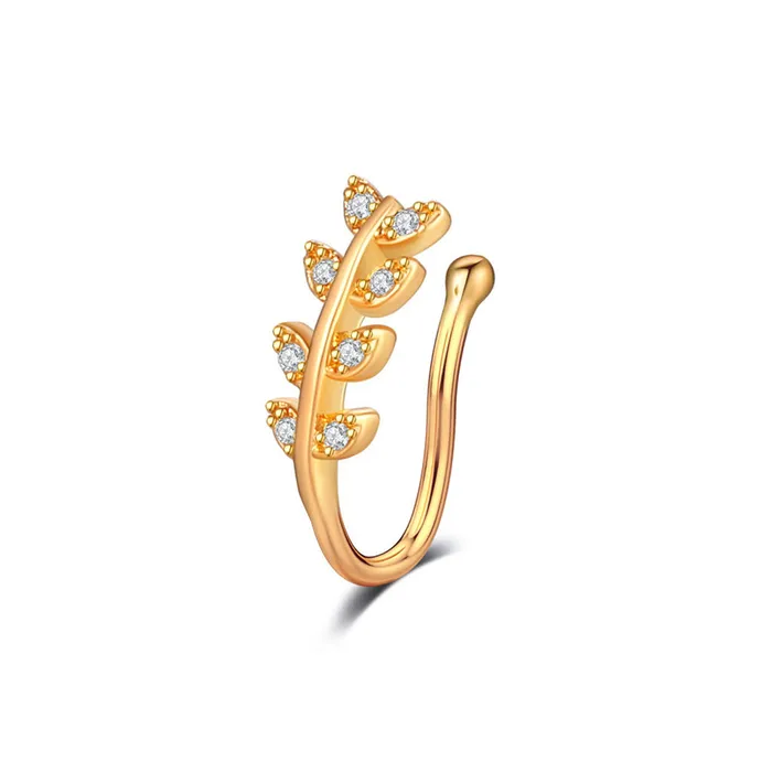Rings Glitters Tree Branch Non Piercing Fake Nose Ring
