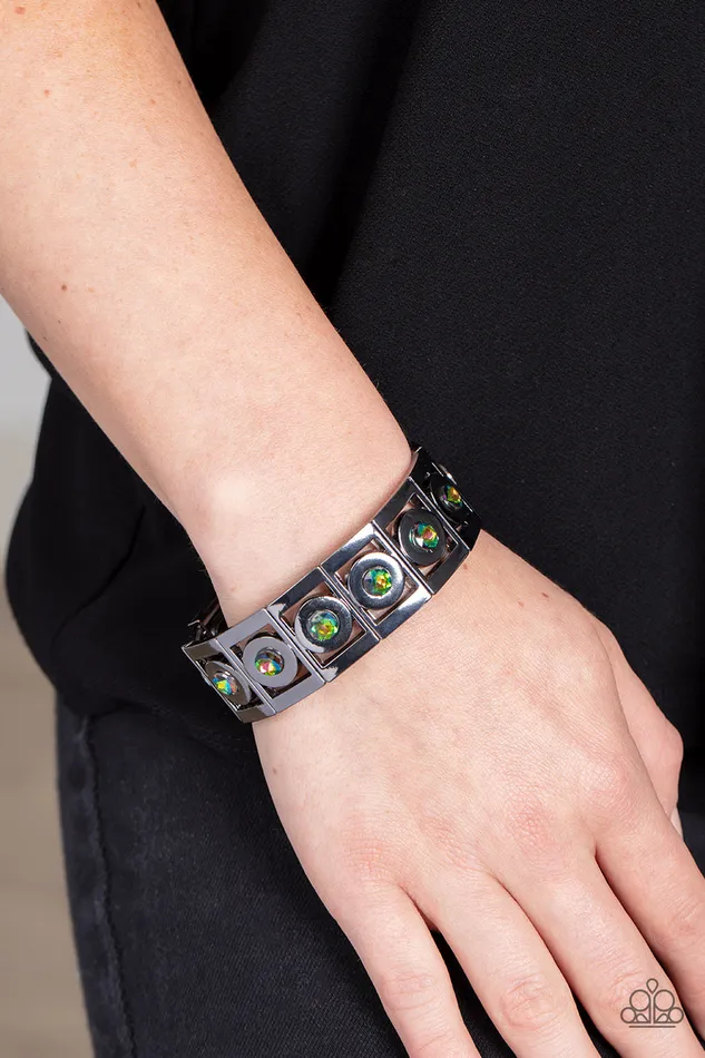 A Finishing Touch Jewelry Bracelets Paparazzi Stretch of Drama Multi Oil Spill Bracelet