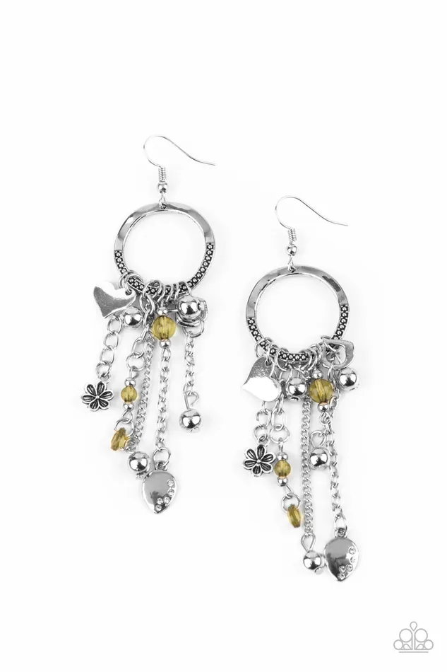A Finishing Touch Jewelry Paparazzi Charm School Yellow Earrings Earrings