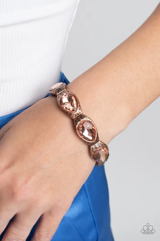 Bracelets A Finishing Touch Jewelry Paparazzi 2pc set Formally Forged Copper Necklace Formal Fanfare Copper Bracelet