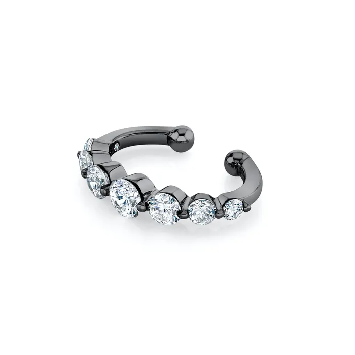 Earrings DIAMOND GRADUAL ROUND EAR CUFF SHAY JEWELRY