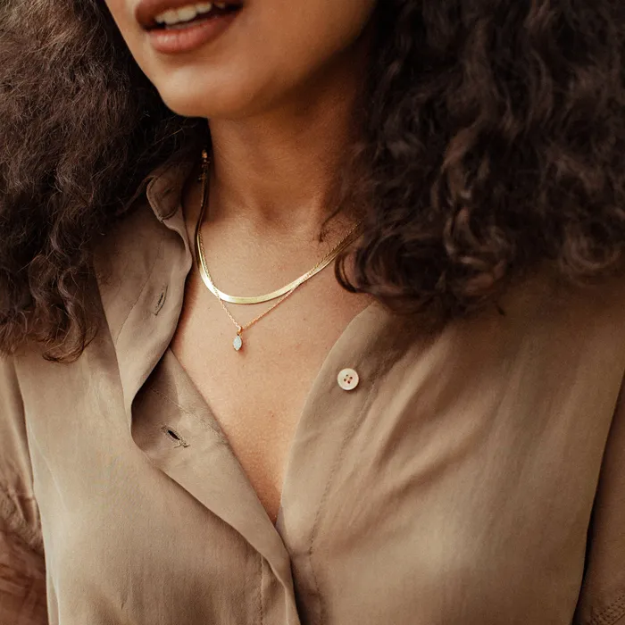 Necklaces Bing Bang Tiny Marquis Necklace