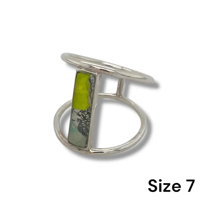 Packard Plant Rings Hattie Cage Ring Silver Size 7
