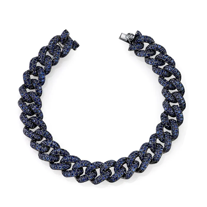READY TO SHIP BLUE SAPPHIRE ESSENTIAL LINK BRACELET SHAY JEWELRY Bracelets