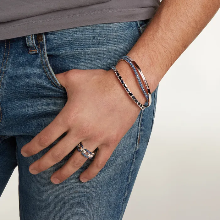 SHAY JEWELRY Bracelets MENS BLUE SAPPHIRE PAVE BALL BRACELET