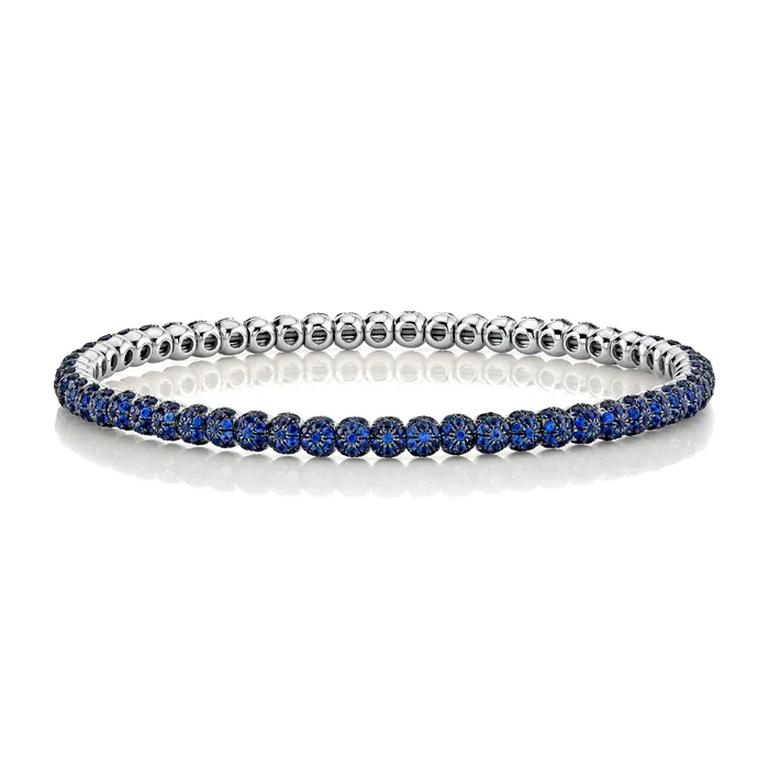 SHAY JEWELRY Bracelets MENS BLUE SAPPHIRE PAVE BALL BRACELET