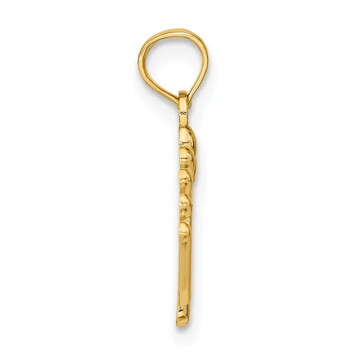 10k Yellow Gold 1246 mm Double Feet Hang Ten Style Charm 082 grams Qgold Charm Necklaces 10k Yellow Gold 1246 mm Double Feet Hang Ten Style Charm 082 grams Qgold Charm Necklaces