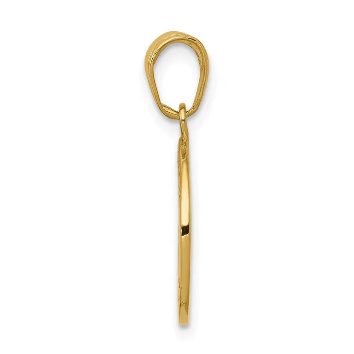 14k Yellow Gold 144 mm Gold Satin And Polished Saint Francis Medal Pendant 167 grams Qgold PreStyled Sets