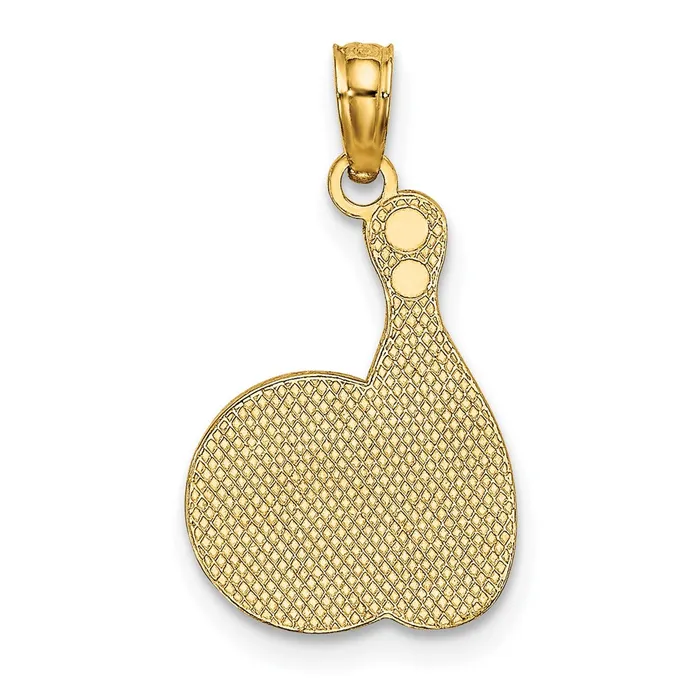 Charm Necklaces Qgold 10k Yellow Gold 119 mm Enamel Bowling Ball and Pin Charm 078 grams Charm Necklaces Qgold 10k Yellow Gold 119 mm Enamel Bowling Ball and Pin Charm 078 grams