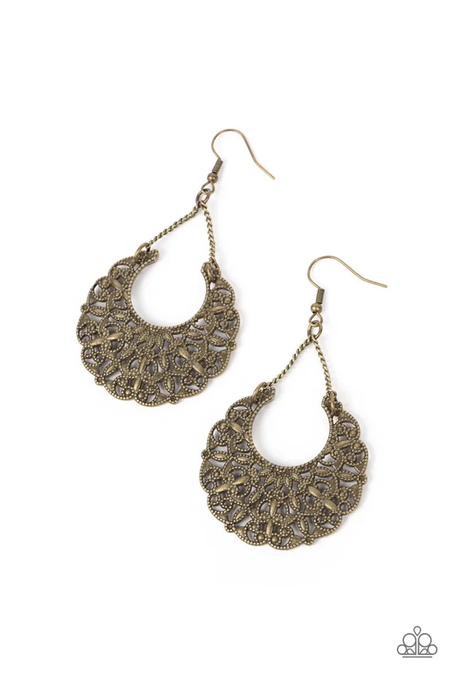 Earrings Paparazzi Accessories Country Cornucopia Brass Leafy Earrings Paparazzi Earrings Paparazzi Accessories Country Cornucopia Brass Leafy Earrings Paparazzi