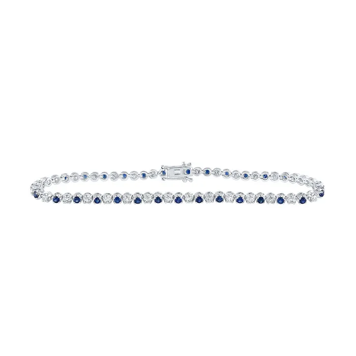 GND Bracelets Gold Tennis Bracelet 213 Cttw Round White Sapphire Womens 764 grams GND Bracelets Gold Tennis Bracelet 213 Cttw Round White Sapphire Womens 764 grams