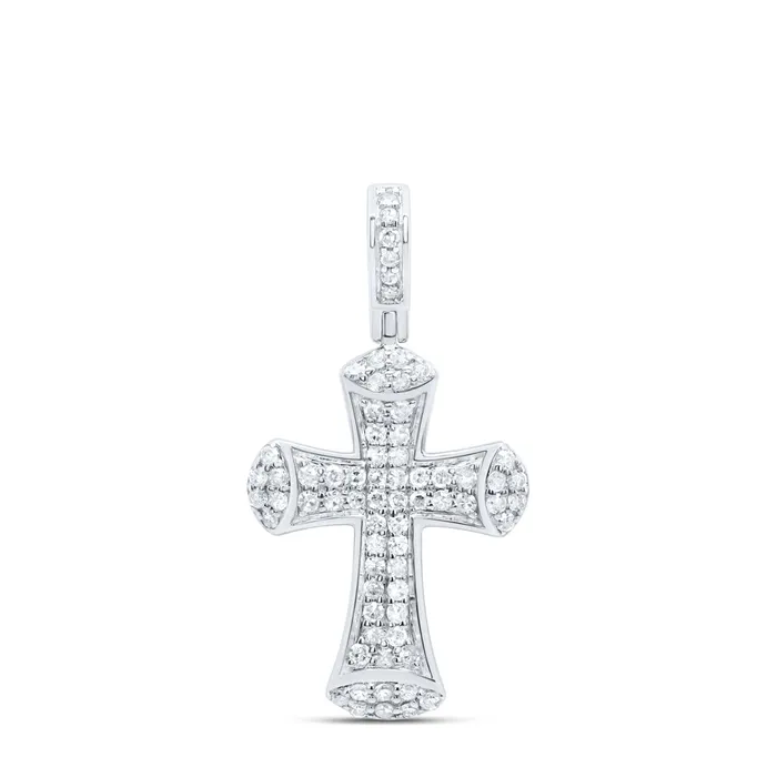 GND Necklaces 10Kt Gold 38CtwDia P1 Gift Cross Pendant