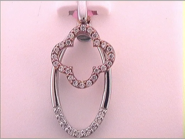 GND Rings 10Kt TwoTone Gold 16CtwDia Fashion Pendant 186 grams