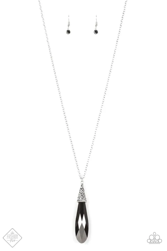 JawDropping Jealous Paparazzi Silver Hematite Teardrop Pendant Fashion Fix March 2019 Exclusive Paparazzi Accessories Necklaces JawDropping Jealous Paparazzi Silver Hematite Teardrop Pendant Fashion Fix March 2019 Exclusive Paparazzi Accessories Necklaces