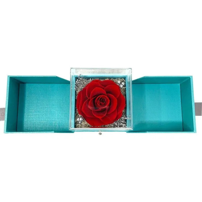 Necklaces Infinity love knot necklace forever red rose roselry