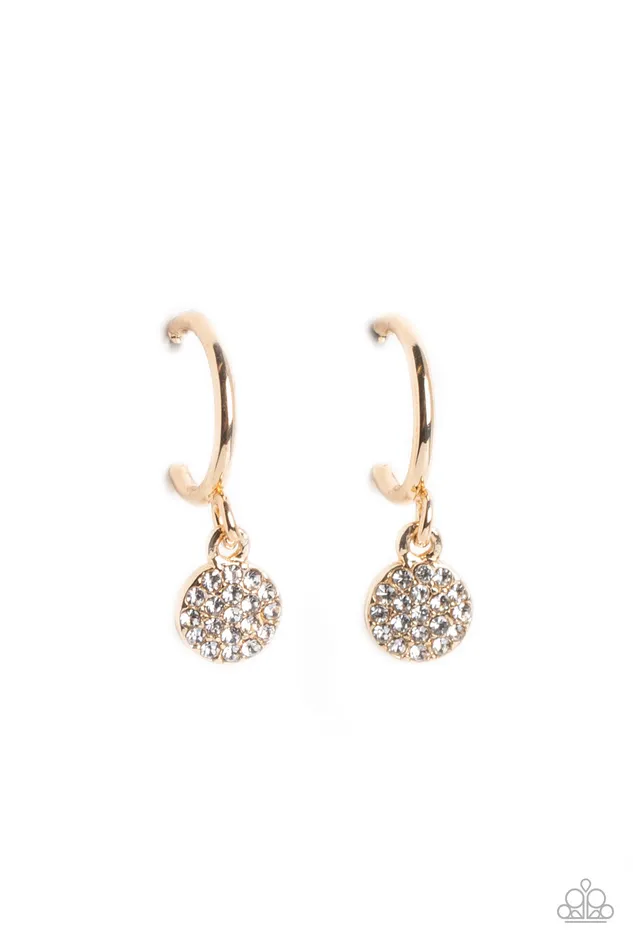 Paparazzi Accessories Earrings Bodacious Ballroom Gold Tiny Hoop White Rhinestone Earrings Paparazzi Paparazzi Accessories Earrings Bodacious Ballroom Gold Tiny Hoop White Rhinestone Earrings Paparazzi