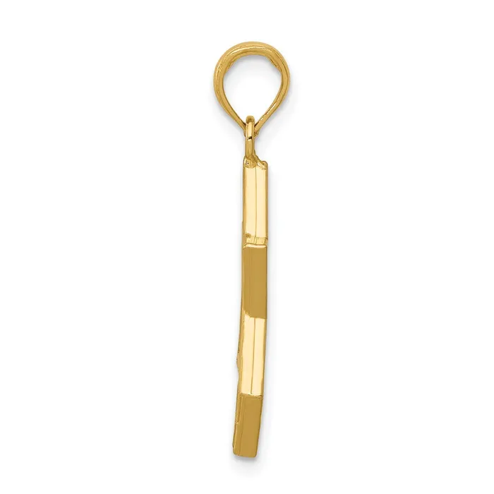 Qgold Necklaces 10k Yellow Gold 17 mm Polished Star of David Pendant 13 grams Qgold Necklaces 10k Yellow Gold 17 mm Polished Star of David Pendant 13 grams