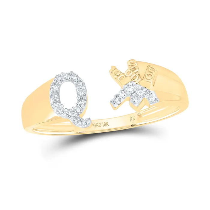 Rings 110CtwNat Dia Nk Gift Initial Q Ladies Ring 194 grams GND
