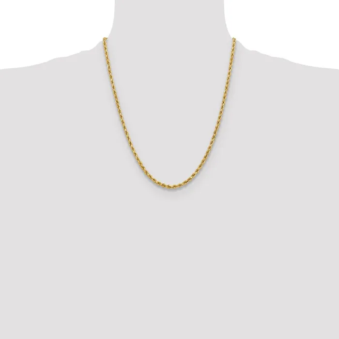 Rings 10k Yellow Gold 375 mm Diamondcut Rope Chain 1494 grams Qgold