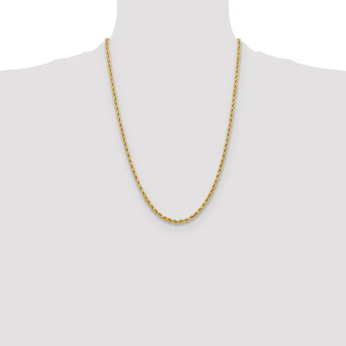 Rings 10k Yellow Gold 375 mm Diamondcut Rope Chain 1494 grams Qgold
