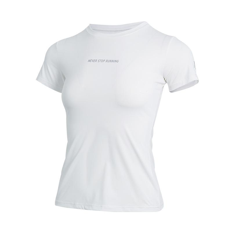 T-Shirt mit schmalem Logo | Damen T-shirt Bekleidung Damen